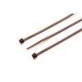 200mm x 2.5mm Brown Cable Tie, Pack of 100