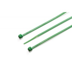 200mm x 2.5mm Green Cable Tie, Pack of 100