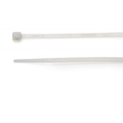 160mm x 2.5mm Natural Cable Tie, Pack of 100