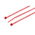 100mm x 2.5mm Red Cable Tie, Pack of 100