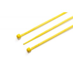 100mm x 2.5mm Yellow Cable Tie, Pack of 100