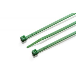 140mm x 3.6mm Green Cable Tie, Pack of 100