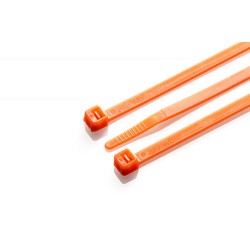 370mm x 4.8mm Orange Cable Tie, Pack of 100