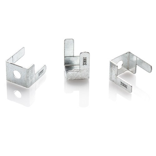 Partex T3 Size Mini Trunking Galvanised Steel Fire Clips Pack of 50 