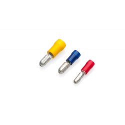 Yellow Male Bullet Connector 5mm, Pack of 100