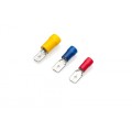 Yellow Male Tab Connector 6.3mm, Pack of 100