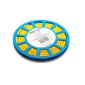 Cable Marker, PA1 (Size C) Black on Yellow, Compactadisc