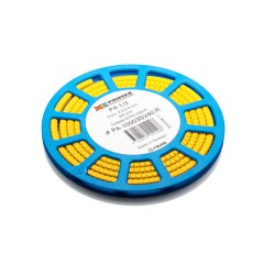 Cable Marker, PA1 (Size C) Black on Yellow, Compactadisc