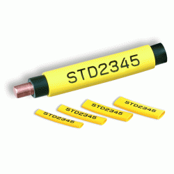 POZ-01 Halogen Free Wire Marker Profile, Yellow