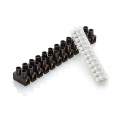 30A Natural Terminal Block, Strip of 12 Connectors