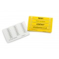 PFC Marker Cards 12mm x 4.2mm Tag Inserts for Transparent Holders, Pack of 25