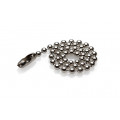 15cm Stainless Steel Bead Chain and Connector, 1 Piece