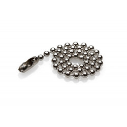 15cm Stainless Steel Bead Chain and Connector, 1 Piece