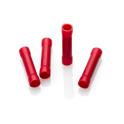 Red Butt Connector 4.0mm, Pack of 100