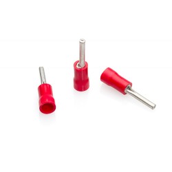 Red Pin Terminal 10mm Pin, Pack of  100