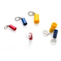 Red Right Angled Ring Terminal to fit 10mm Stud, Pack of 100