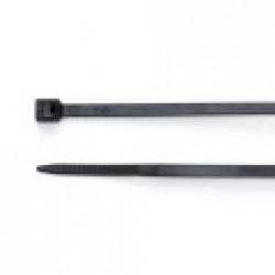 300 x 4.6mm Black Cable Tie - Pack of 100