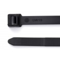 450mm x 7.5mm Black Heavy Duty Cable Tie, Pack of 100