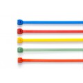 160 x 2.5mm Coloured Cable Ties (Assorted), Pack of 250