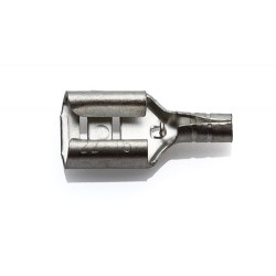 Uninsulated Female Push-On Connector 6.3mm, Conductor Size 0.5-1.5mm, Pack of 100