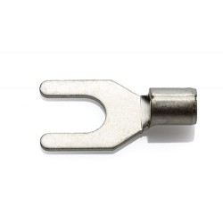 Uninsulated Spade Terminal to fit 5mm Stud, Conductor Size 1.5-2.5mm, pack of 100
