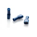 Blue Fully Insulated Female Push-On for 6.3mm Tab, Pack of 100