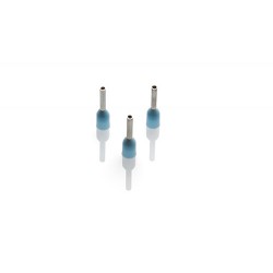 0.25mm Cord End Ferrule, Light Blue, 100 Pieces