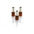 10.0mm Cord End Ferrule, Brown, 100 Pieces
