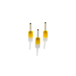 1.0mm Cord End Ferrule, Yellow, 100 Pieces