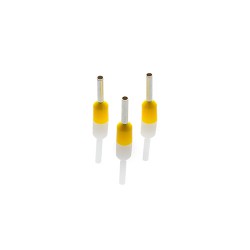 1.0mm Long Cord End Ferrule, Yellow German Type, 1000 Pieces