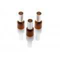 25.0mm Cord End Ferrule, Brown, 100 Pieces