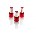 35.0mm Long Cord End Ferrule, Red French Type, 100 Pieces