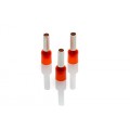 4.0mm Long Cord End Ferrule, Orange French Type, 100 Pieces