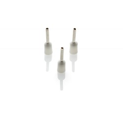 0.5mm Cord End Ferrule, White, 100 Pieces
