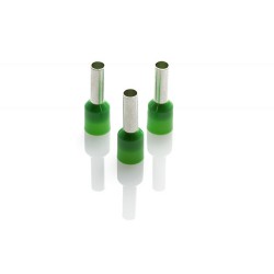 6.0mm Cord End Ferrule, Green, 100 Pieces