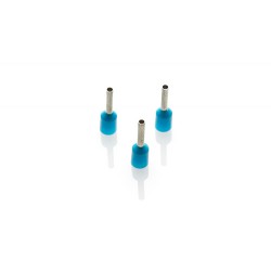 0.75mm Long Cord End Ferrule, Blue French Type, 100 Pieces