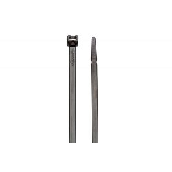 280 x 3.5mm Black Metal Barbed Cable Tie, Pack of 100