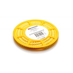 Cable Marker, PAZE20 (Size D) Halogen Free, Black on Yellow