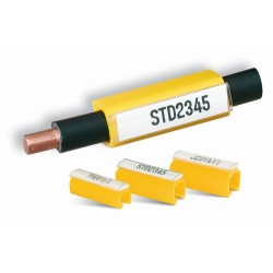 PTC20 Yellow Clip-On Marker Holder with 15mm Pocket, 200 pcs