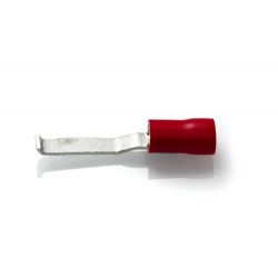 Red Hooked Blade Terminal 3.0mm Blade, Pack  of 100