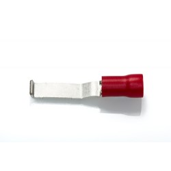Red Hooked Blade Terminal 4.6mm Blade, Pack of 100