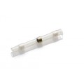 White Heatshrink Solder Butt Connector for Wire Size 0.1-0.5mm, Pack of 10