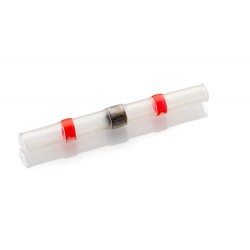 Red Heatshrink Solder Butt Connector for Wire Size 0.5-1.5mm, Pack of 25