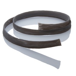 10mm Grey Braided Cable Sheathing, 10m Roll