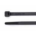 120mm x 4.8mm Black Cable Ties, Pack of 100